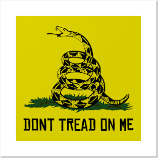 Libertarian gadsden flag dont tread on me Posters and Art